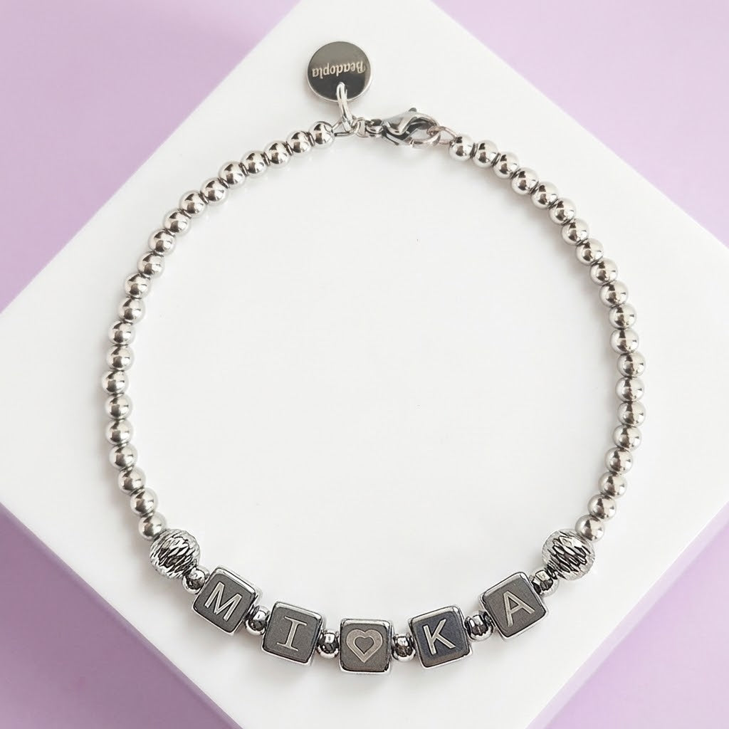 訂製名字手鈪 (鈦鋼）Personalized name stainless steel bangle