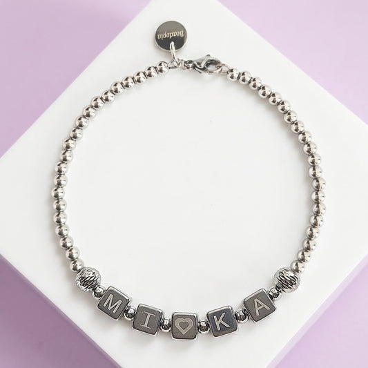 訂製名字手鈪 (鈦鋼）Personalized name stainless steel bangle